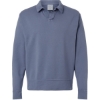 Custom Unisex Garment-Dyed Polo Collar Sweatshirt Saltwater