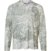 Custom Mens Pursuit Mossy Oak Printed Hooded Long Sleeve T-Shirt Seagrass