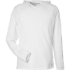 Custom Mens LoPro Pursuit Long Sleeve Hooded T-Shirt White