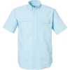 Custom Mens Tide Point Short Sleeve Shirt Crystal Blue