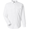 Custom Mens Tide Point Pocket Fishing Shirt White