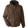 Custom Mens Heartland Washed Cotton Duck Hooded Jacket Bark