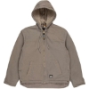 Custom Mens Heartland Washed Duck Hooded Work Coat Greystone