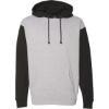 Custom Unisex Heavyweight Hooded Sweatshirt Grey Heather/ Black