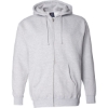 Custom Unisex Heavyweight Full-Zip Hooded Sweatshirt Grey Heather