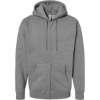 Custom Unisex Heavyweight Full-Zip Hooded Sweatshirt Gunmetal Heather