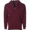 Custom Unisex Heavyweight Full-Zip Hooded Sweatshirt Maroon