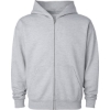 Custom Unisex Mainstreet Heavyweight Full-Zip Hooded Sweatshirt Grey Heather