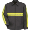 Custom Mens Tall Enhanced Visibility Perma-Lined Panel Jacket Charcoal