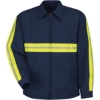 Custom Mens Tall Enhanced Visibility Perma-Lined Panel Jacket Navy