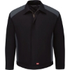 Custom Unisex Performance Crew Jacket Black/ Charcoal