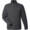 Custom Mens Saltwater Quarter-Zip Pullover Jet Black