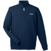 Custom Mens Collegiate Shep Quarter-Zip Sweatshirt Vineyard Navy