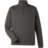 Custom Mens Bluffs Quarter-Zip Pullover Grey Harbor