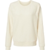 Custom Womens Fleece Out Crewneck Pullover Natural