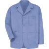 Custom Unisex Lapel Counter Coat Light Blue