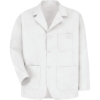 Custom Unisex Lapel Counter Coat White