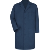 Custom Unisex Tall Button Front Lab Coat Navy
