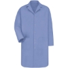 Custom Unisex Gripper Front Lab Coat Light Blue