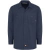 Custom Mens Industrial Cotton Long Sleeve Work Shirt Dark Navy