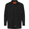 Custom Mens Industrial Long Sleeve Work Shirt Black
