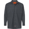 Custom Mens Industrial Long Sleeve Work Shirt Dark Charcoal