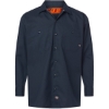 Custom Mens Industrial Long Sleeve Work Shirt Dark Navy