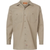 Custom Mens Tall Industrial Long Sleeve Work Shirt Desert Sand