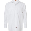 Custom Mens Tall Industrial Long Sleeve Work Shirt White