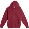 Custom Unisex Premium Full-Zip Hooded Sweatshirt Burgundy