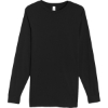 Custom Unisex Heavyweight Long Sleeve T-Shirt Black