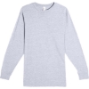 Custom Unisex Heavyweight Long Sleeve T-Shirt Heather Grey