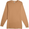 Custom Unisex Heavyweight Long Sleeve T-Shirt Toasted Coconut