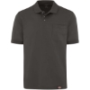 Custom Mens Performance Short Sleeve Work Shirt With Pocket Dark Charcoal