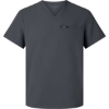 Custom Mens Platt 3-Pocket Scrub V-Neck Top Carbon Grey