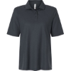 Custom Womens Maverick CVC Pique Polo Dark Charcoal