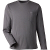 Custom Unisex Charge Snag and Soil Protect Long Sleeve T-Shirt Dark Charcoal