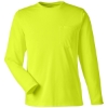 Custom Unisex Charge Snag and Soil Protect Long Sleeve T-Shirt Safety Yellow
