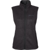 Custom Womens Drop Line Fleece Vest Black Heather