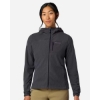 Custom Womens Air Fleece Hooded Jacket Blackened