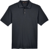 Custom Mens Tall Cotton Pique Polo Black