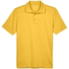 Custom Mens Polyester Jersey Polo Gold