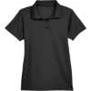 Custom Womens Polyester Jersey Polo Black
