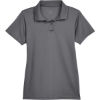 Custom Womens Polyester Jersey Polo Charcoal