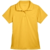 Custom Womens Polyester Jersey Polo Gold