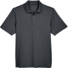 Custom Mens Advantage Snag Protection Plus IL Snap Placket Polo Dark Charcoal