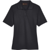 Custom Womens Advantage Snag Protection Plus Polo Black