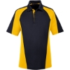 Custom Mens Advantage Snag Protection Plus IL Colorblock Polo Black/ Sunray Yellow/ Dark Charcoal