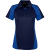 Custom Womens Advantage Snag Protection Plus IL Colorblock Polo Dark Navy/ True Royal/ Dark Charcoal