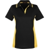 Custom Womens Flash Snag Protection Plus IL Colorblock Polo Black/ Sunray Yellow